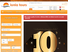 Tablet Screenshot of ioniatours.com